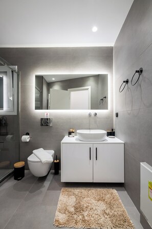 Luxury Apartment, Balcony | Bathroom - Spacious luxury 2BR flat - Pagrati sq. (Athens)