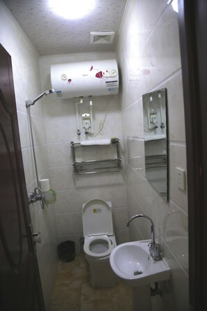 Serviettes fournies, shampooing, papier de toilette