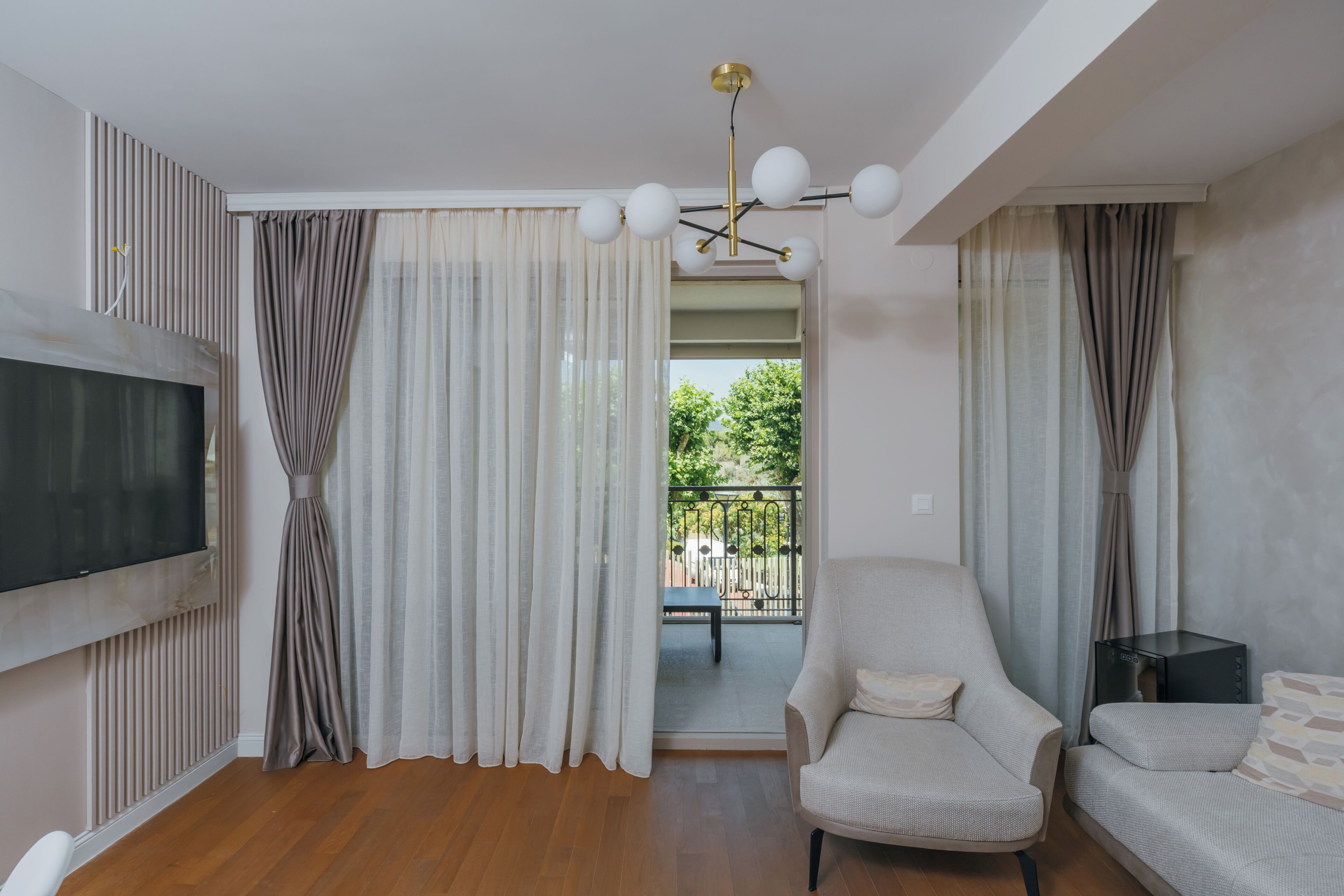 Appartement Confort, vue sur la baie | Aire de séjour