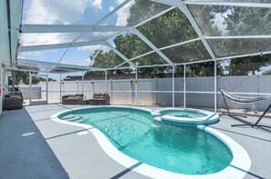 Pool - Spacious Pool Home + Private Suite Near Airport! Sleeps 12! (Tampa)