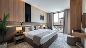 In-room safe, desk, blackout curtains, soundproofing