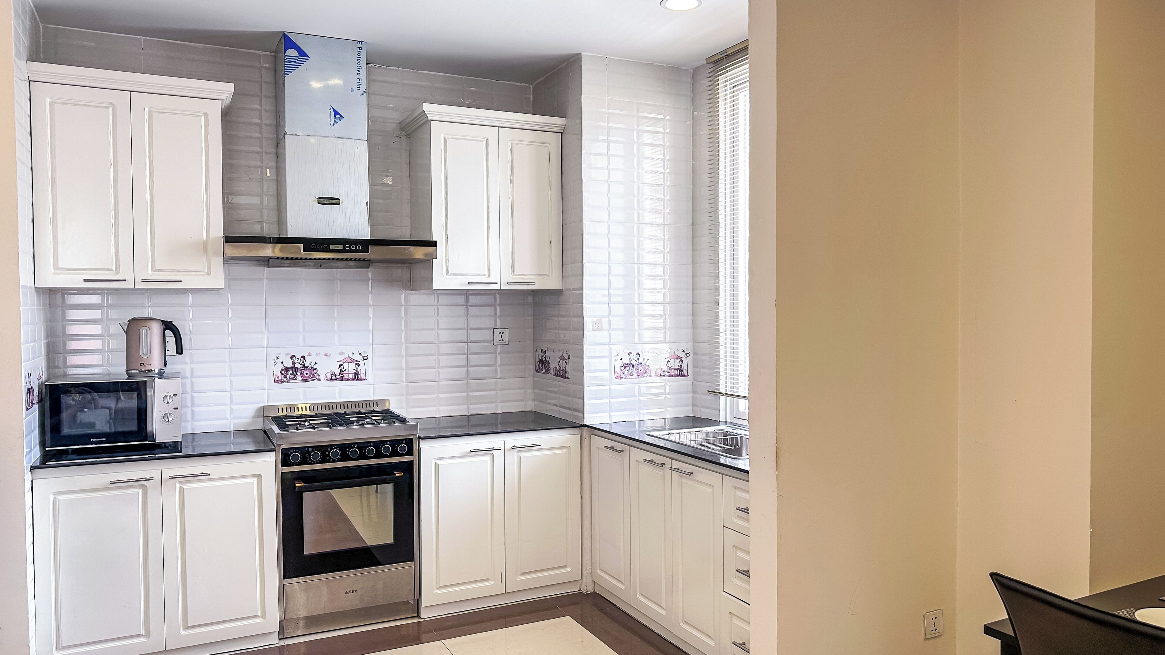 Chambre Double, vue ville | Coin cuisine privé