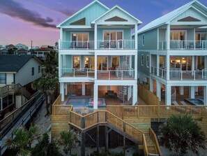 Exterior - Gulf-Front Luxury Home with Private Pool, Beach Access & Bikes! (Panama City Beach)