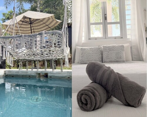 Private plunge pool 3 minutes to local waterfall & nearby Corcega Beach