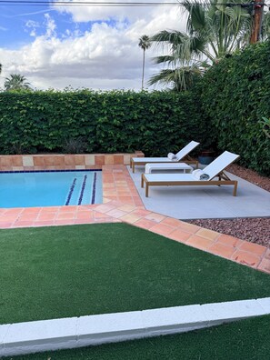 Outdoor pool, a heated pool - Newly renovated Palm Desert home just minutes from El Paseo Shopping District. (Palm Desert)