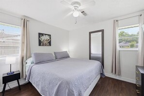 5 bedrooms, iron/ironing board, travel crib, WiFi (free)