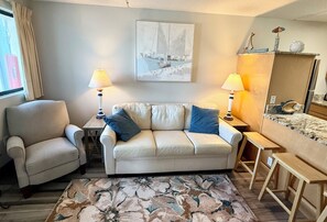 Living area - Steps from the Beach with Gulf View Ground Floor (Fort Walton Beach)