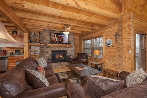 Interior - 492a) Mountain View 4BR With Hot Tub! (Sevierville)