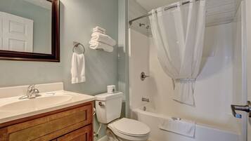 Hair dryer, towels