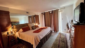 1 bedroom, bed sheets, wheelchair access