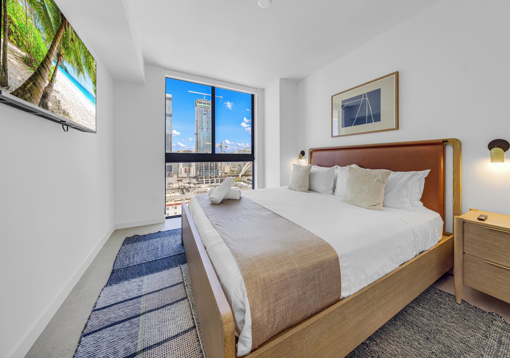 Condo, Balcony, City View | Premium bedding, blackout curtains, iron/ironing board, free WiFi