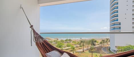 Family Studio, Balcony, Beach View | Property grounds