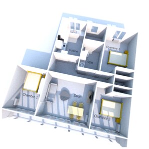 Floor plan - Le Saumur Tranquille - Les Violettes (Saumur)