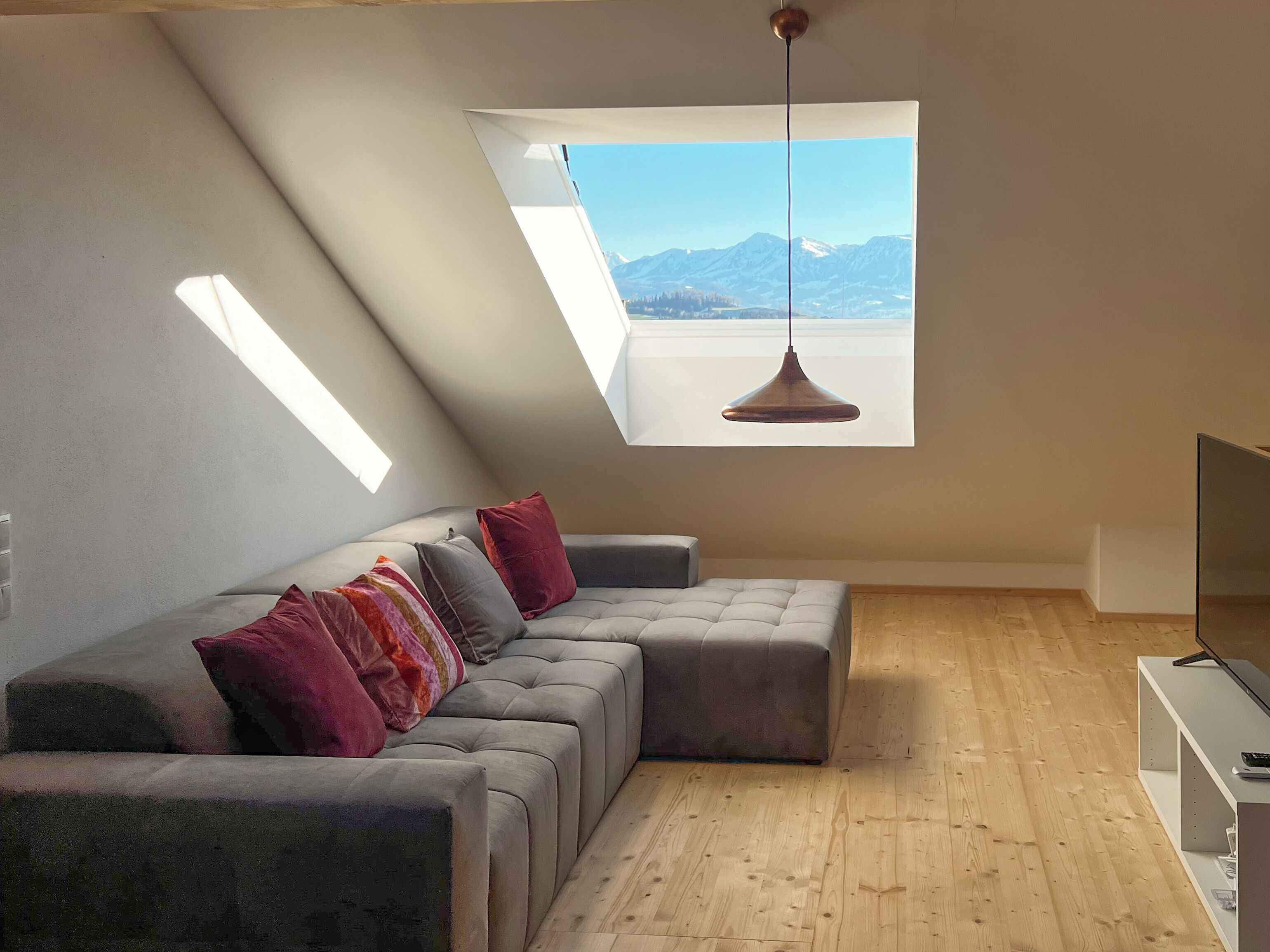 Smart TV, books, music library, stereo
