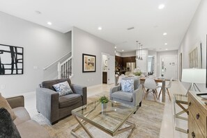Villa (4 Bedrooms) | Living area - Family Retreat With 4bed Suites & Private Jacuzzi (Kissimmee)