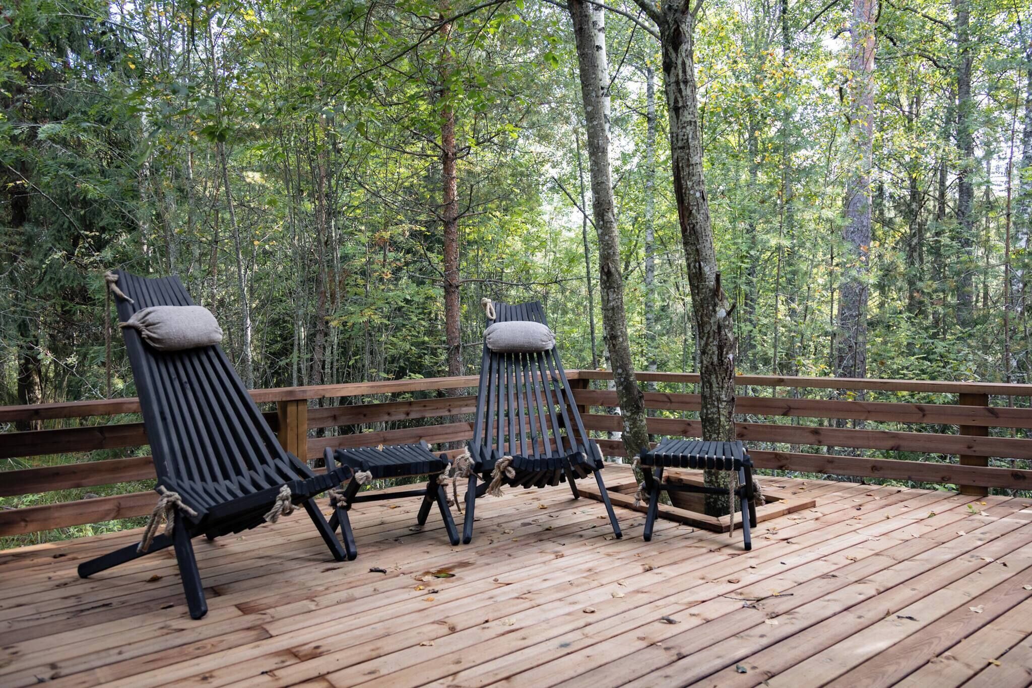 Chalet, 2 chambres, patio | Terrasse/Patio