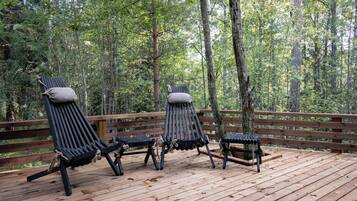 Chalet, 2 chambres, patio | Terrasse/Patio