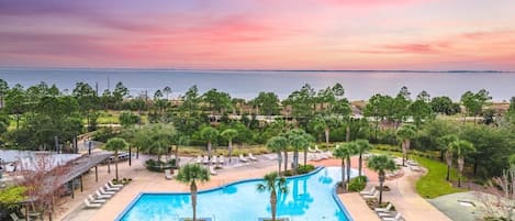 A heated pool