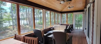 Private 14 acre waterfront 3-bedroom cabin in the peaceful forests of Maine