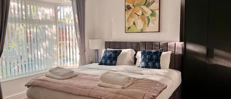 Blackout drapes, iron/ironing board, free WiFi
