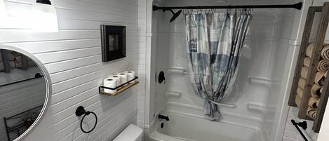 Towels, soap, toilet paper