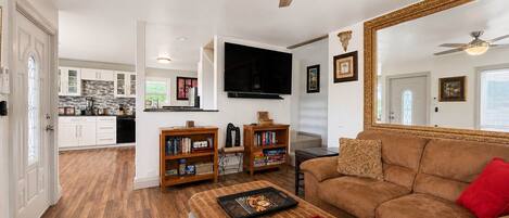 TV, books, stereo