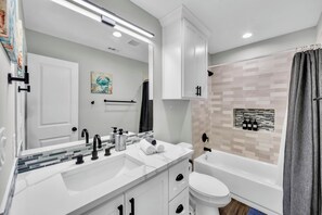 Towels, soap, toilet paper
