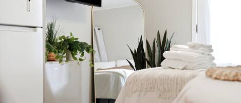Iron/ironing board, WiFi, bed sheets