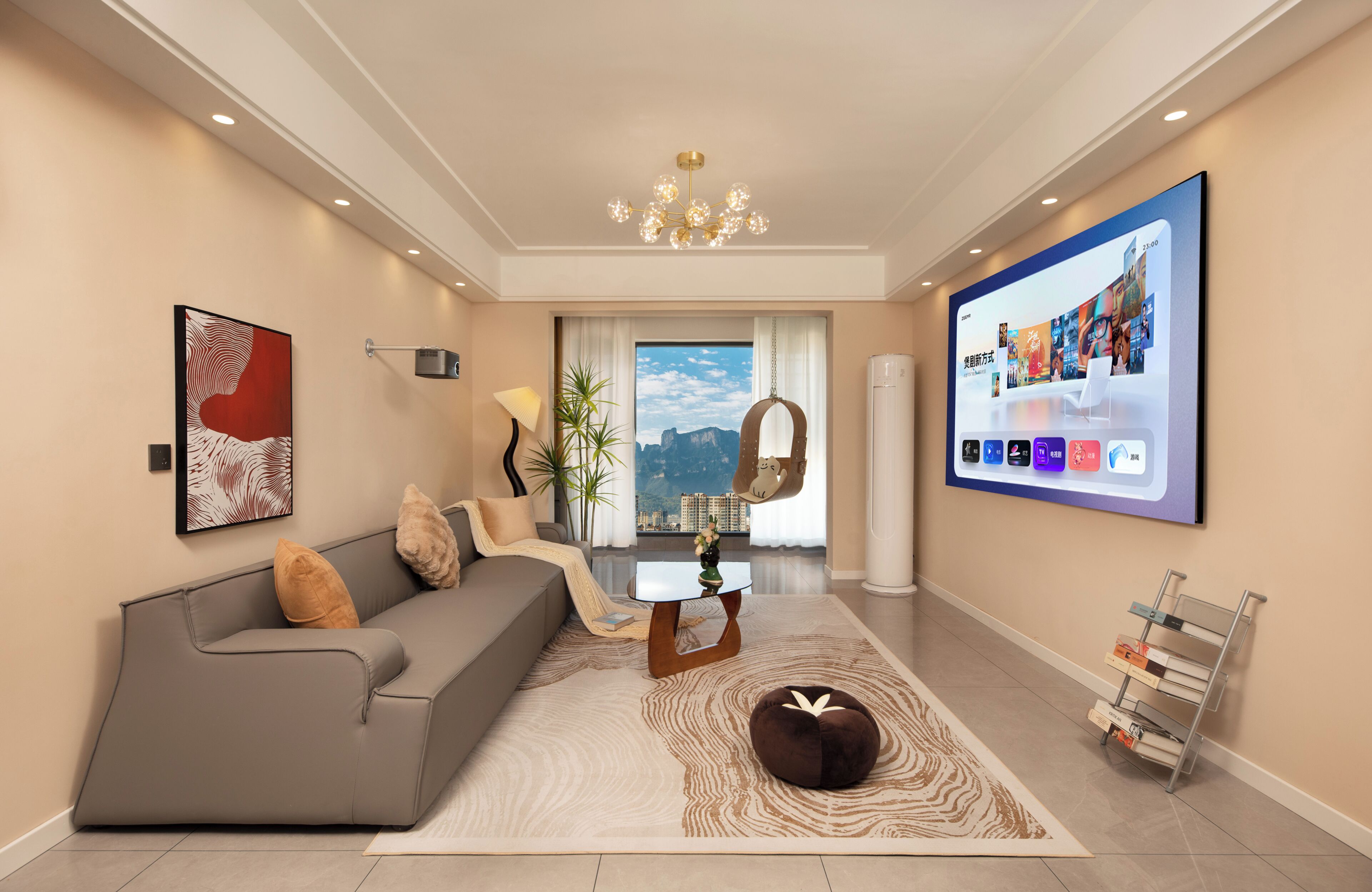 Comfort Apartment, 3 Bedrooms, Kitchen, Mountain View | Television