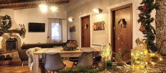 Mountain retreat with views of Aeolian Islands