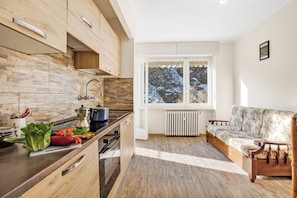 Standard Apartment, Multiple Bedrooms (Francis Home) | Private kitchen | Fridge, microwave, stovetop, coffee/tea maker - Francis Home (Roure)