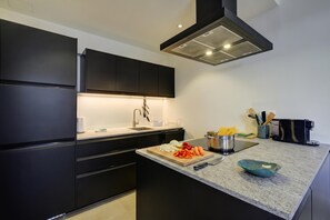 Standard-Apartment, 1 Schlafzimmer, Balkon (Modern Apartment Near Lake Lugano) | Eigene Küche