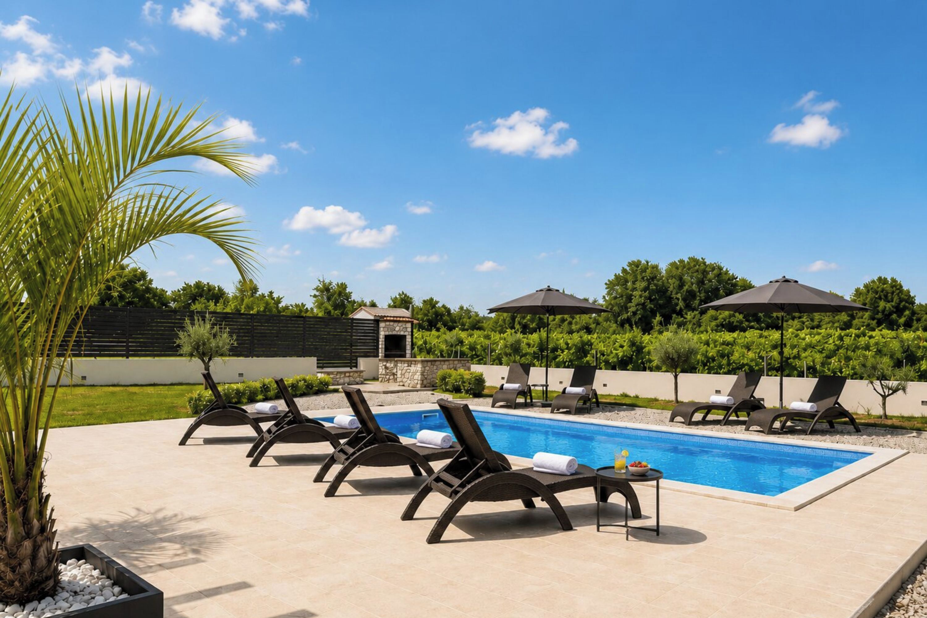 Villa Familiale, plusieurs chambres (Villa Anastazija) | Piscine | Piscine extérieure (ouverte en saison)
