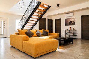 Family Villa, Multiple Bedrooms (Villa Anastazija) | Living area | Fireplace - Villa Anastazija (Sveta Nedelja)