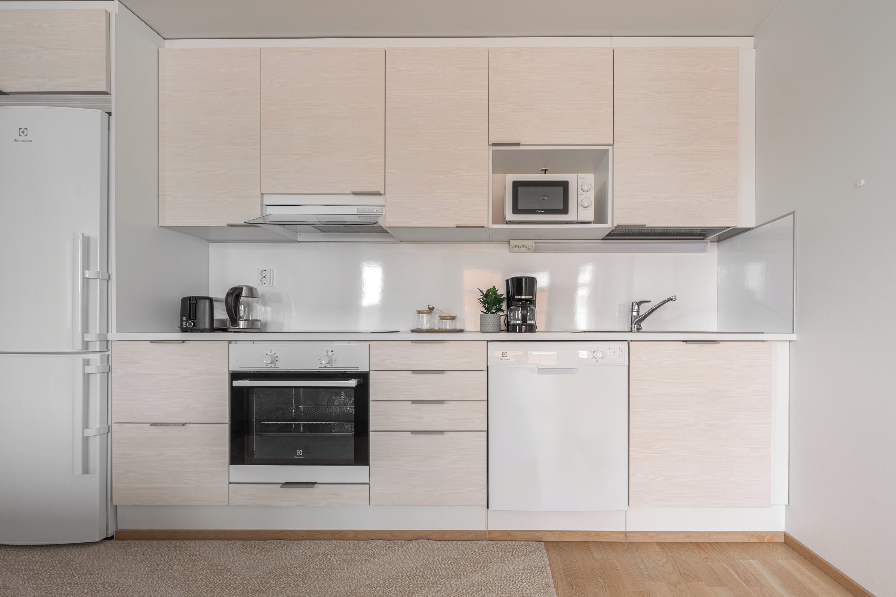 Comfort Apartment, 2 Bedrooms, Sauna | Private kitchen | Full-sized fridge, microwave, stovetop, coffee/tea maker