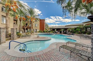 Outdoor pool - The Olive Tree 2BR 2 BTH Condo Gated 7 Mins from LV Strip (Las Vegas)