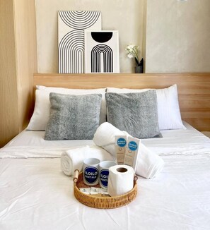 Standard Studio, Balcony, City View | Living area | 32-inch Smart TV with digital channels - Saint Honore and Saint Dominique Resort (Iloilo)