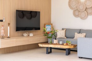 Living area - Luxury 3BR Private Pool Villa Near Fisherman’s Village Koh Samui Sleeps 6 (Surat Thani)