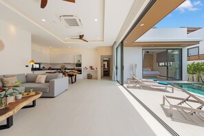 Terrace/patio - Luxury 3BR Private Pool Villa Near Fisherman’s Village Koh Samui Sleeps 6 (Surat Thani)
