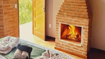 Deluxe-Chalet, Gartenblick | Innenbereich