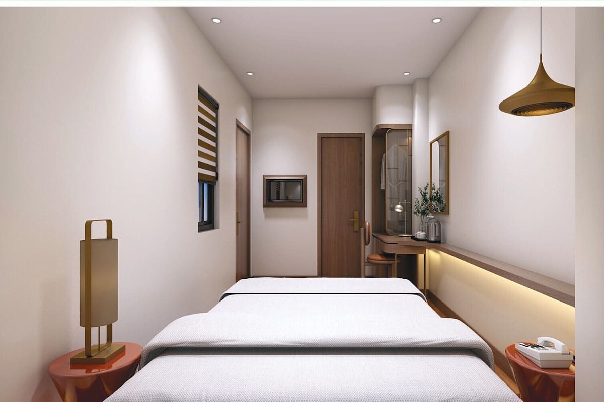 Superior Double Room Internal Window | Desk, laptop workspace, free WiFi
