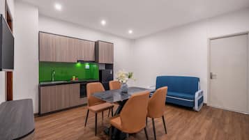 Appartement, 1 chambre | Coin cuisine privé | Mini réfrigérateur, plaque de cuisson