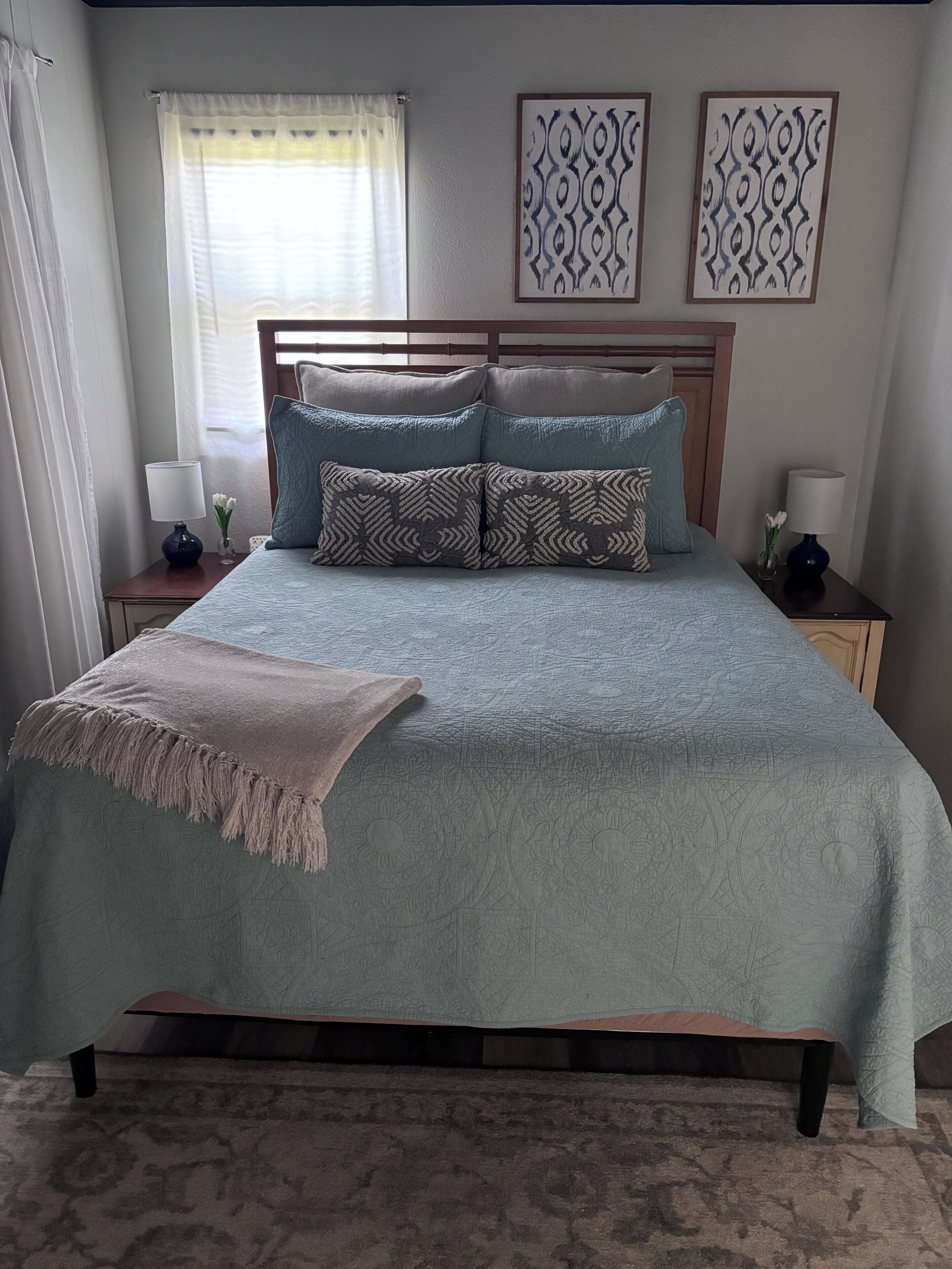 Desk, iron/ironing board, travel cot, free WiFi