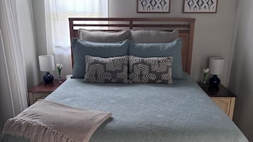 Desk, iron/ironing board, travel cot, free WiFi