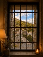 Mountain Villa with Fireplace | Sisätilat