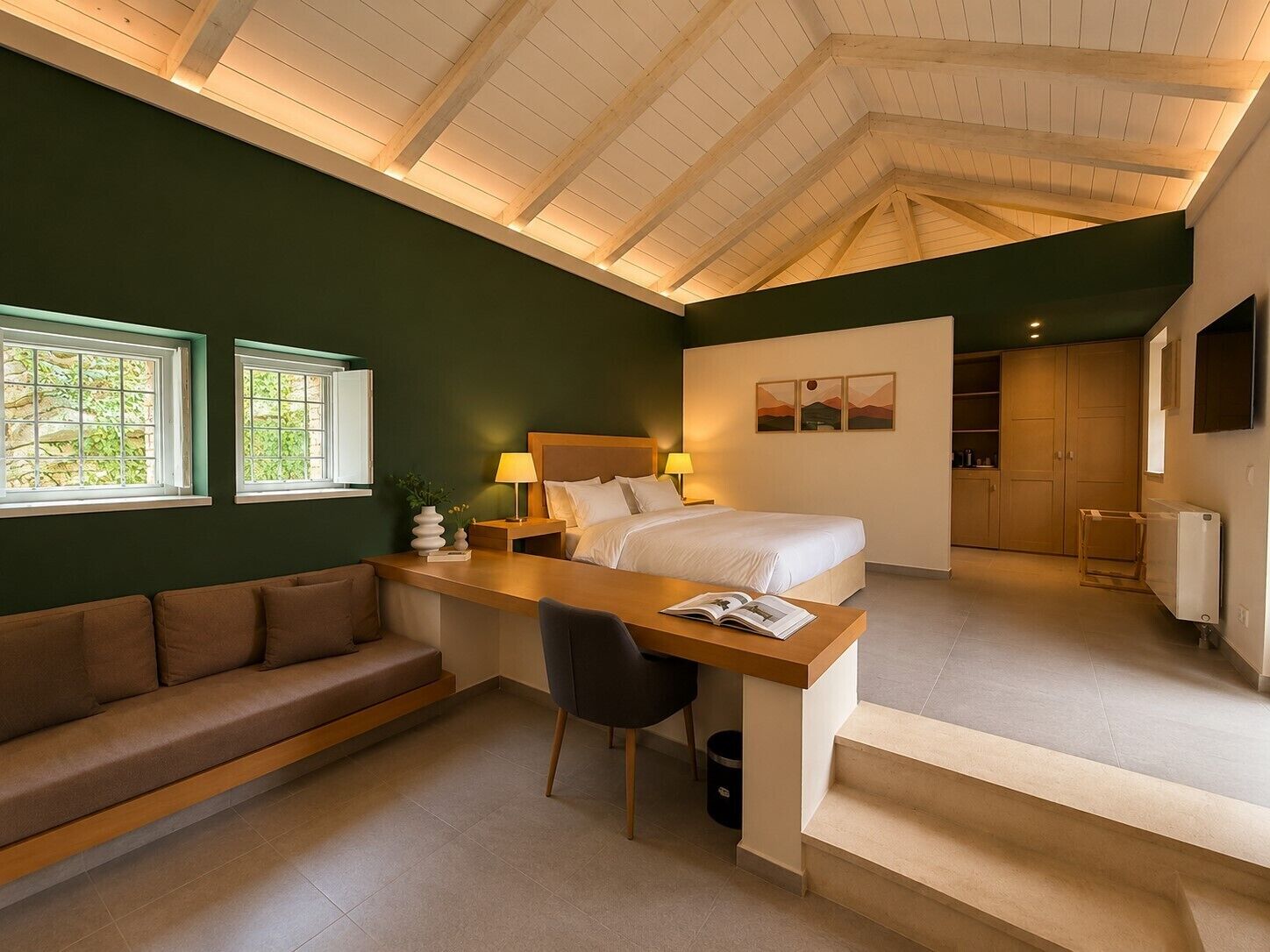Mountain Villa with Fireplace | Espacio para trabajar con un portátil y wifi gratis