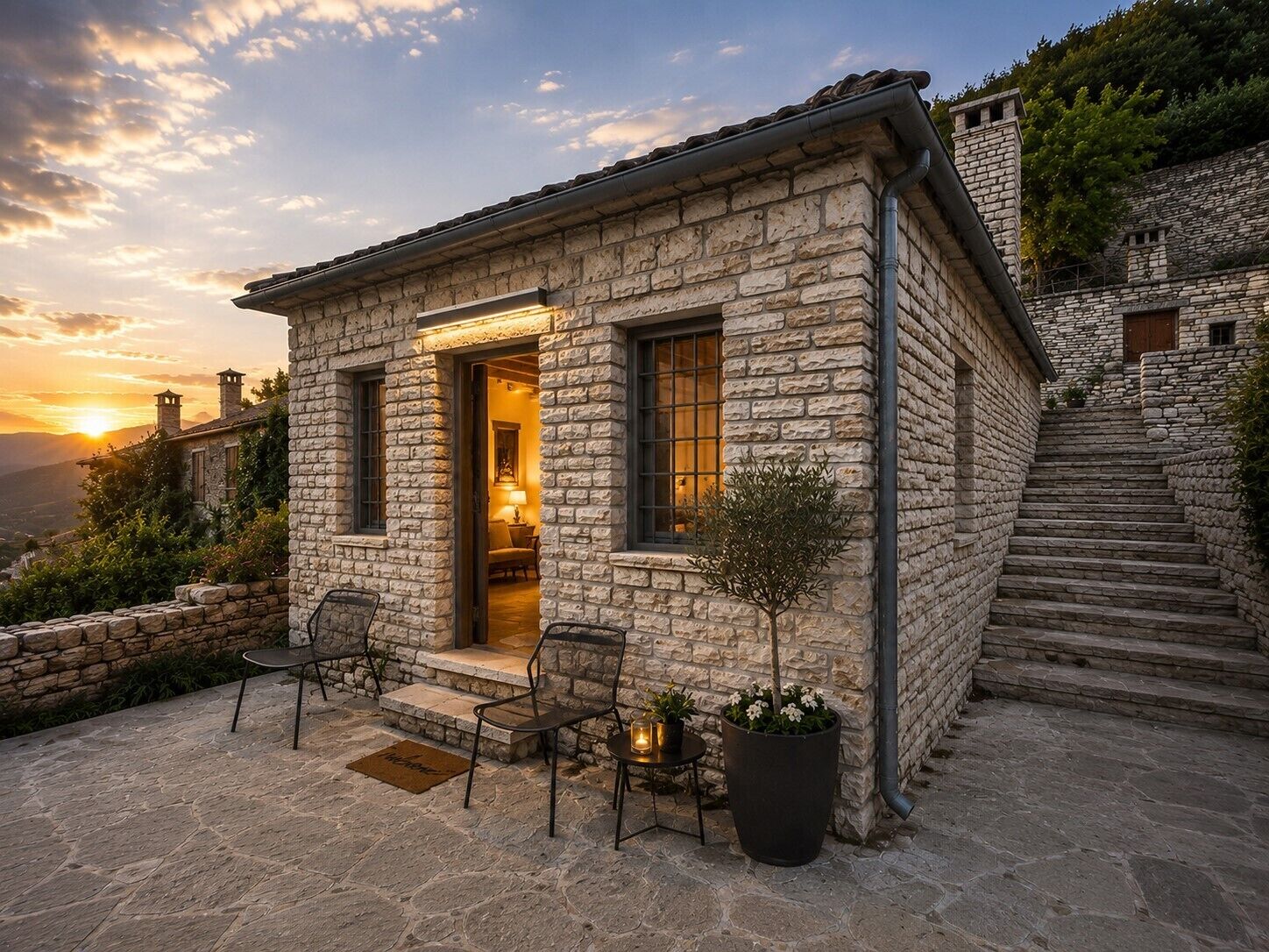 Mountain Lodge with Fireplace | Exterior