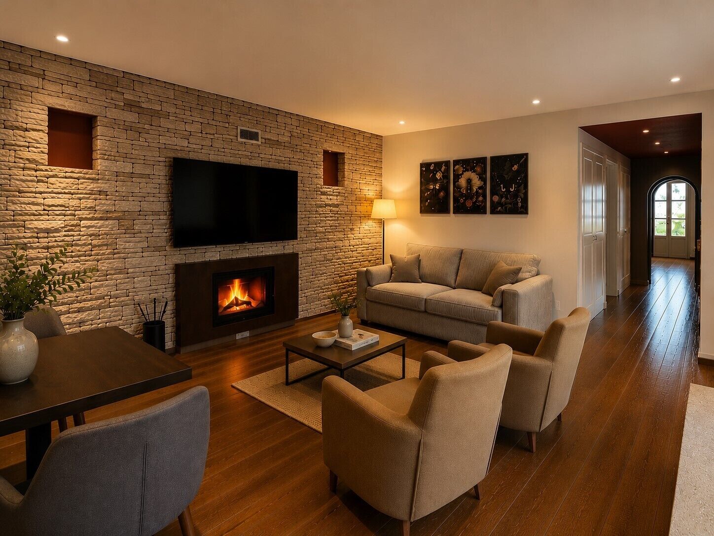 Grand Suite with Fireplace | Zona de estar