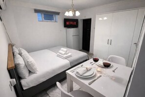 Desk, iron/ironing board, WiFi, bed sheets - Chic Urban Studio | City Center - stay different (Bucharest)
