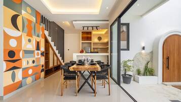 Luxury-Villa, 3 Schlafzimmer, eigener Pool | Speisen